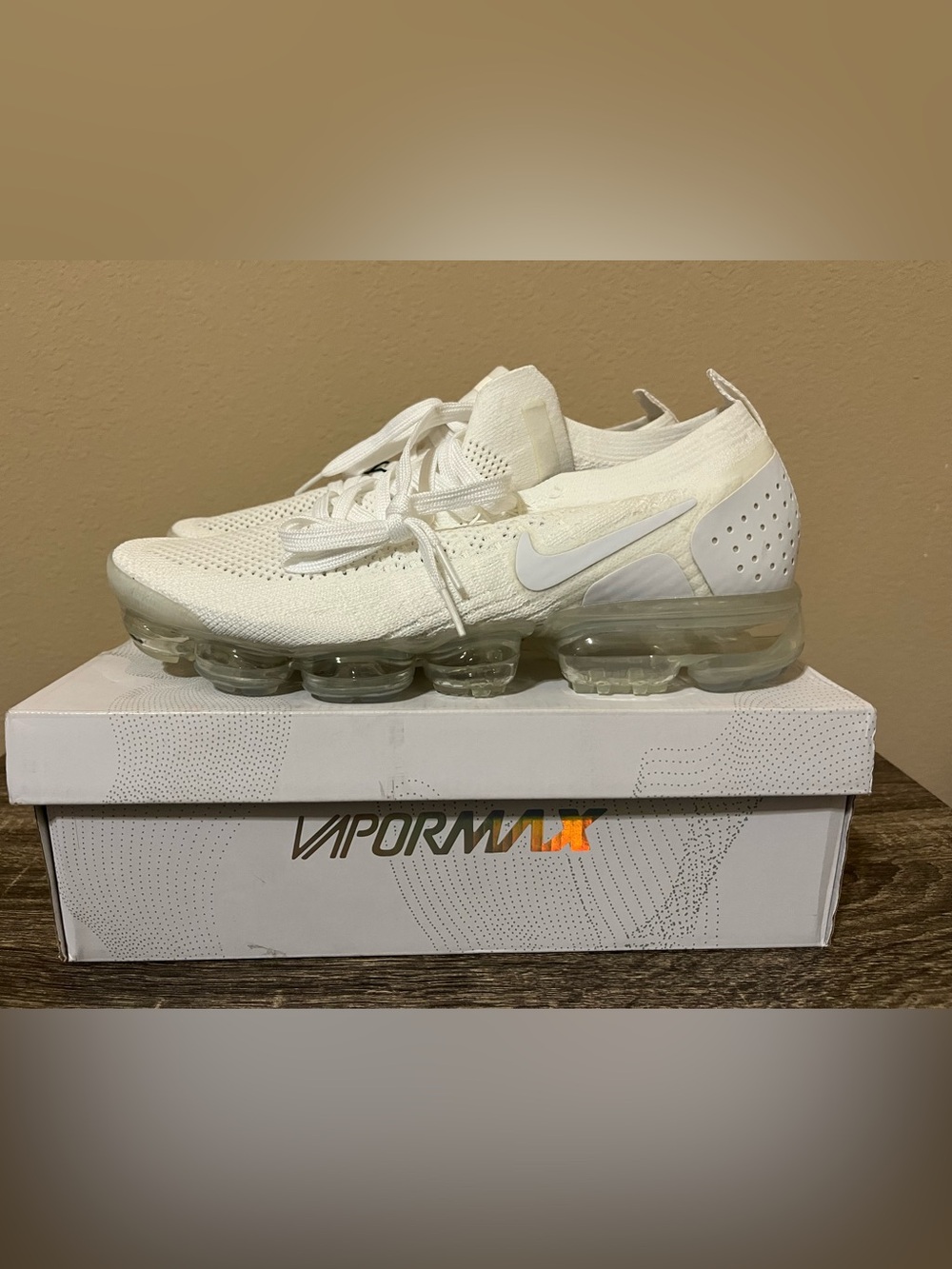 Nike VaporMax Flyknit Sneakers in White